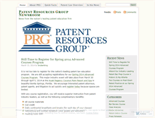 Tablet Screenshot of patentresources.wordpress.com