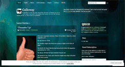 Desktop Screenshot of galloway.wordpress.com
