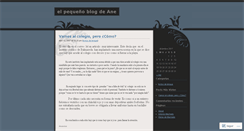 Desktop Screenshot of aneblog.wordpress.com