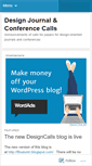 Mobile Screenshot of designcalls.wordpress.com