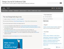Tablet Screenshot of designcalls.wordpress.com