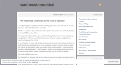 Desktop Screenshot of madnessinmumbai.wordpress.com