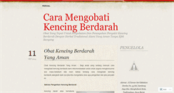 Desktop Screenshot of caramengobatikencingberdarahyangaman.wordpress.com