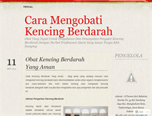 Tablet Screenshot of caramengobatikencingberdarahyangaman.wordpress.com