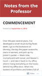 Mobile Screenshot of notesfromtheprofessor.wordpress.com