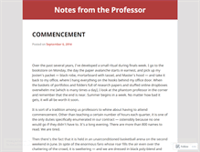 Tablet Screenshot of notesfromtheprofessor.wordpress.com