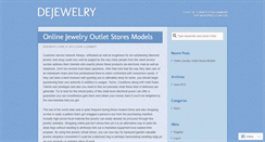 Desktop Screenshot of dejewelry.wordpress.com