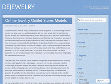 Tablet Screenshot of dejewelry.wordpress.com