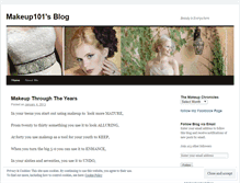 Tablet Screenshot of makeup101.wordpress.com