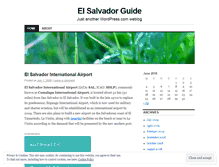 Tablet Screenshot of elsalvadorguide.wordpress.com