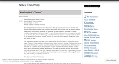 Desktop Screenshot of notesfromphilly.wordpress.com
