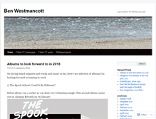 Tablet Screenshot of benwestmancott.wordpress.com