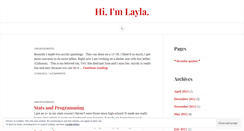 Desktop Screenshot of hilayla.wordpress.com