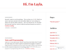 Tablet Screenshot of hilayla.wordpress.com