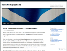 Tablet Screenshot of franchisingscotland.wordpress.com