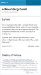 Mobile Screenshot of echounderground.wordpress.com