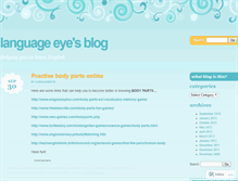 Tablet Screenshot of languageeye.wordpress.com