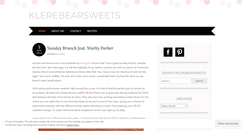 Desktop Screenshot of klerebearsweets.wordpress.com