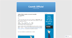 Desktop Screenshot of cosmik34.wordpress.com