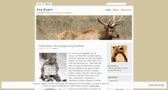 Desktop Screenshot of elkparty.wordpress.com