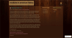 Desktop Screenshot of americanmedicalhist.wordpress.com