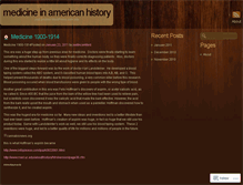 Tablet Screenshot of americanmedicalhist.wordpress.com
