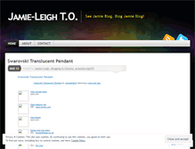 Tablet Screenshot of jamieleighto.wordpress.com