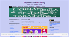Desktop Screenshot of espartero2primaria.wordpress.com