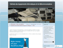 Tablet Screenshot of dechetselectroniques.wordpress.com