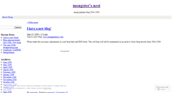 Desktop Screenshot of mongsternest.wordpress.com