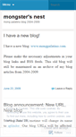 Mobile Screenshot of mongsternest.wordpress.com