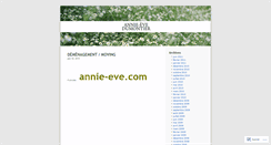 Desktop Screenshot of annieevedumontier.wordpress.com