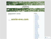Tablet Screenshot of annieevedumontier.wordpress.com