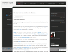 Tablet Screenshot of michaelkuyaz.wordpress.com