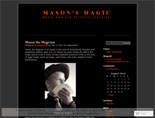 Tablet Screenshot of masonsmagic.wordpress.com