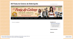 Desktop Screenshot of festadocolono.wordpress.com