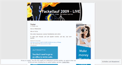 Desktop Screenshot of fackellauf2009.wordpress.com