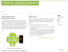 Tablet Screenshot of androidgyan.wordpress.com