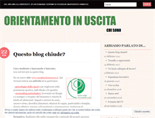 Tablet Screenshot of orientamentoinuscita.wordpress.com