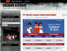 Tablet Screenshot of calabarbeckons.wordpress.com