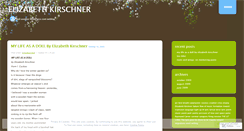 Desktop Screenshot of elizabethkirschner.wordpress.com