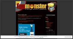 Desktop Screenshot of eggmonster.wordpress.com