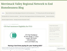 Tablet Screenshot of mvhomeless.wordpress.com