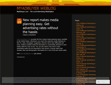 Tablet Screenshot of myadbuyer.wordpress.com