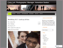 Tablet Screenshot of chrislohphoto.wordpress.com