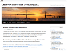Tablet Screenshot of creativecollaborationllc.wordpress.com