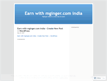 Tablet Screenshot of mgingere.wordpress.com