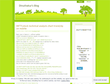 Tablet Screenshot of dinuthakur.wordpress.com