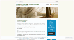Desktop Screenshot of onestoryteller.wordpress.com