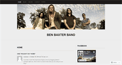 Desktop Screenshot of benbaxtermusic.wordpress.com